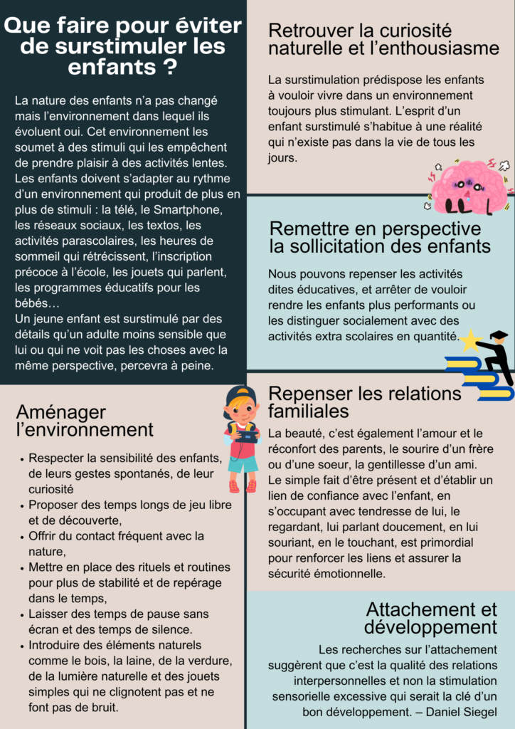 éviter surstimuler enfants